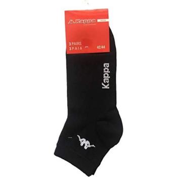 Calze Corti Kappa in Cotone Nero – Taglia 39/41