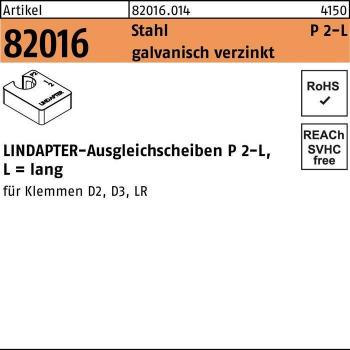 Lindapter R 82016 GTW 40 P2 M 20 Stahlplatte verzinkt