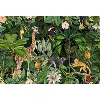 Murale Jungle Fleurie