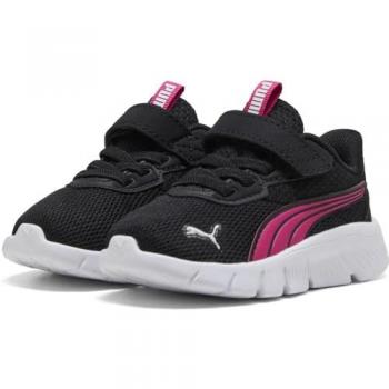 Sapatos FlexFocus Juvenil Preto com Detalhe Rosa