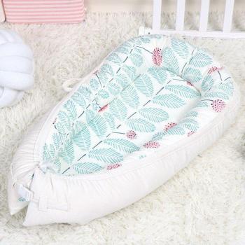 Reisekrippe 80x50 cm – Tragbares Baby-Nest mit Baumwollbezug