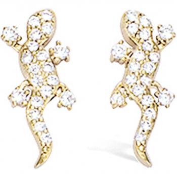 Pendientes Elegantes Salamandra 15x7 mm
