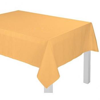 Tischdecke ADAM Uni Kollektion Licht Bio Baumwolle 145 x 250 cm, dunkelgelb