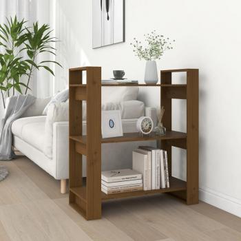 VidaXL Room Divider Honey Brown 80x35x91 cm Solid Wood