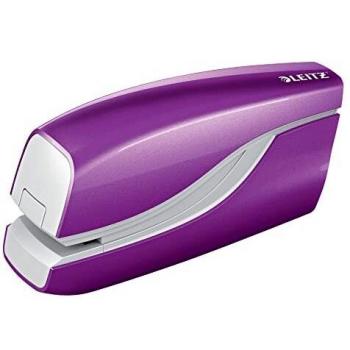 Leitz NeXXt Series WOW Electric Stapler Battery-Powered Purple