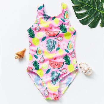 Bañador Ropa de Playa Rosa con Diseño Fruta