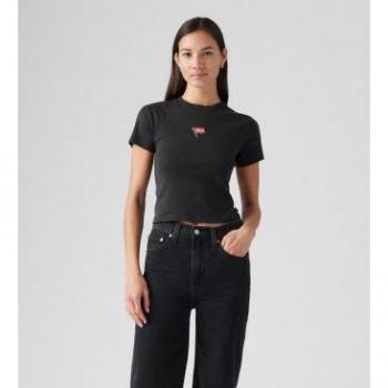 T-Shirt Levi's A Maniche Corte Graphic Essential Sporty Nera S