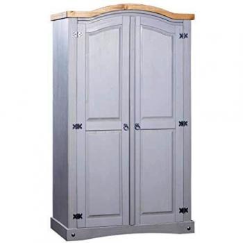 Armoire de Rangement 2 Portes Gris