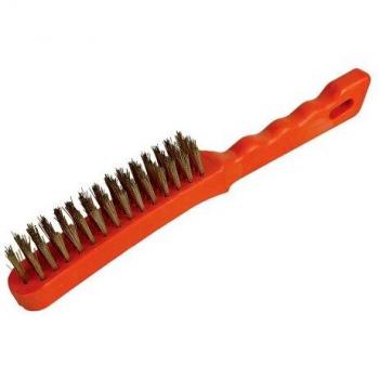 Silverline 763578 Brassed Wire Brush Plastic 4 Row