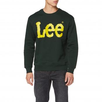 Lee Sweat-shirt Crewneck SWS, Vert (DK Bottle Green BB), XX-Large Homme