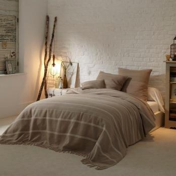 Copriletto Frangiate Righe di Cotone Nedo – Redoute Interieurs