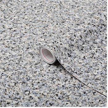 D-c-fix® Sticky Back Vinyl Film Stone Granite Porrinho Grey & Blue 67.5cm x 2m