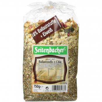 Seitenbacher Ballaststoff plus Chia Mischung (3 x 750 g)