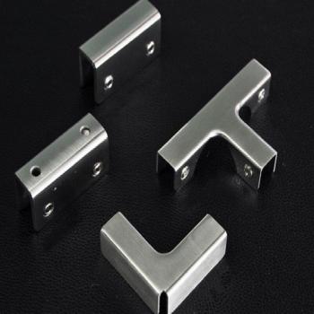 L U T Edelstahl Glas Halterung