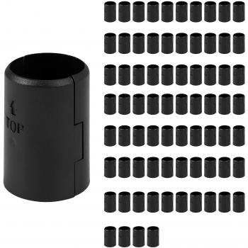 Clips de Estante Negro para Postes de 1 Pulgada