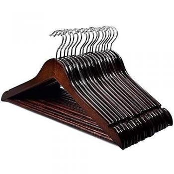 Anzugbügel aus Naturholz – Haus Day – 20‑Stück-Set