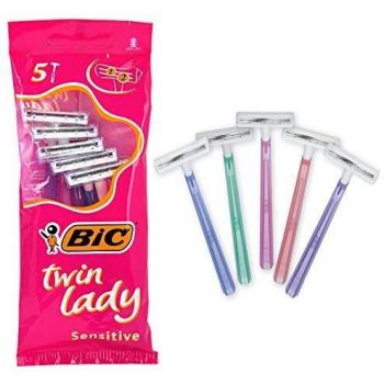 MAQUINILLAS BIC TWIN LADY SENSITIVE MUJER 5U