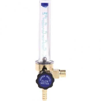 1/4PT Thread 7mm Barb CO2 Gas Flow Meter Argon Welding Regulator 0.35 MPA