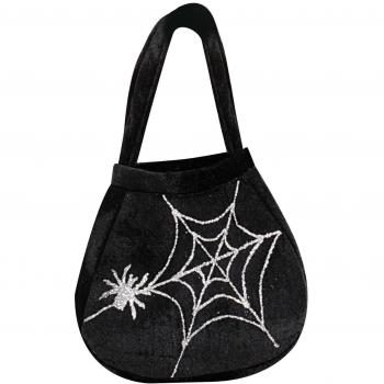 Sac araignée Halloween en velours