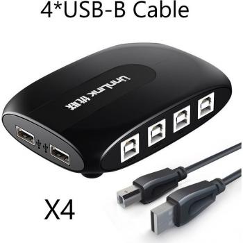 Interruptor de Tecla Rápida Unnlink USB, Control de Teclado y Ratón, 4 Uds
