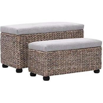 Seagrass Grey Outdoor Bench Set