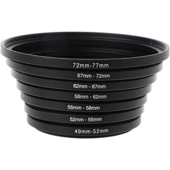 Set d'Accessoires K1KF – Adapter Universel (Aluminium Noir, 49‑77 mm)