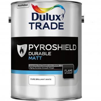 Dulux Trade PyroShield Water‑Based White Matte – 5 L