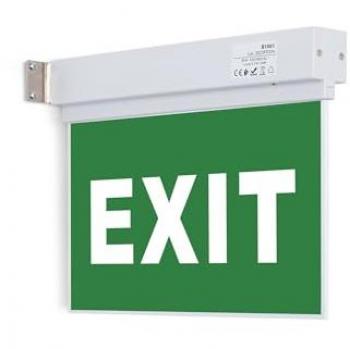 Éclairage d'urgence autonome avec symbole 'exit'