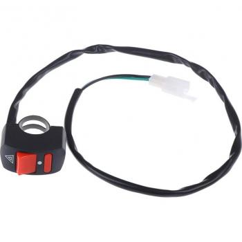 Universal Motorbike Handlebar Flameout Switch ON/OFF Button DC12V/10A Black