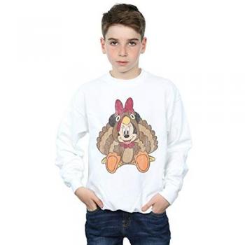 Vêtement Disney Minnie Mouse Costume de Thanksgiving Garçon 9-11 Ans Blanc
