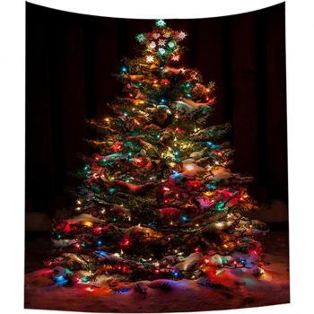 Christmas Fireplace Tapestry