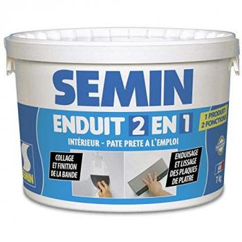 Semin Intérieur 2 en 1 – lissage et joint plaque de plâtre, seau 7 kg