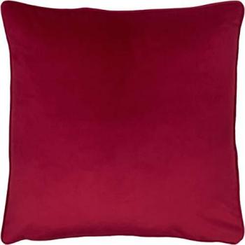Scarlet Opulence Soft Velvet Filled Cushion 55cm x 55cm