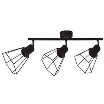Foco de Techo Triple Lineal Serie Bhani E27
