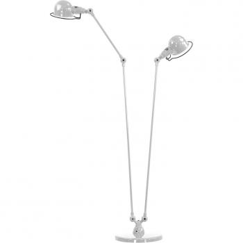 Lámpara de pie Jieldé Signal modelo SI8380, 2 luces, gris
