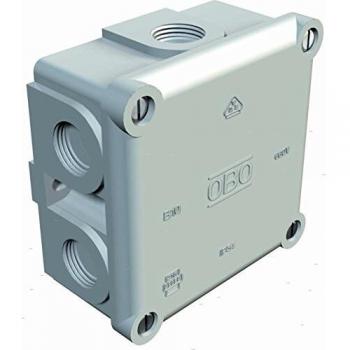 Boîte de jonction OBO Bettermann 2002167 – 91 mm × 91 mm, couleur gris