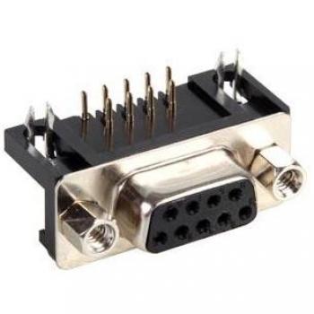Velleman 9-polige SUB-D Buchsenleiste, abgewinkelt für PCB, 10er Packung