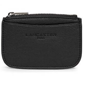 Porte‑portefeuille noir plein fleur Lancaster