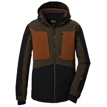 Skijacke KILLTEC KSW 47 MN SKI JCKT Gr. S, braun (mud), Herren