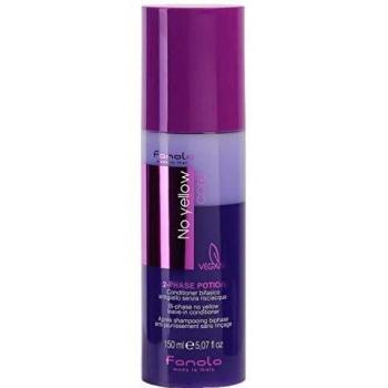 Fanola No Yellow 2 phase potion Conditioner ohne Ausspülen für blondes und meliertes Haar 150 ml