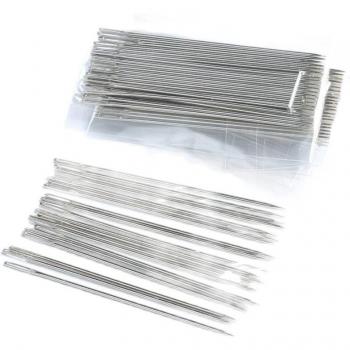 Silver 11CT Cross Stitch Needles, Size 24, 100pcs/Bag