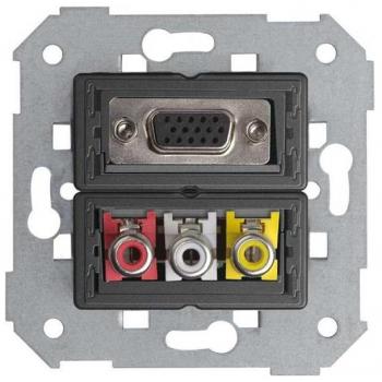 Conector VGA HD15 hembra a 3 RCA macho Simon 75