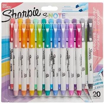 Sharpie, Marker, S-Note Farbenfroh (Mehrfarbig, 15 mm, 12er Pack)