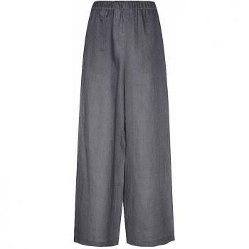 Cintura Elástica Ecoalf Pantalón Lino con Bolsillos Laterales