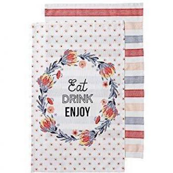 Ladelle Oasis Double-Size Tea Cloths