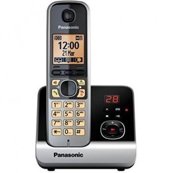 Panasonic KX-TG6721GB weiß mit Anrufbeantworter ECO-DECT Schnurlostelefon