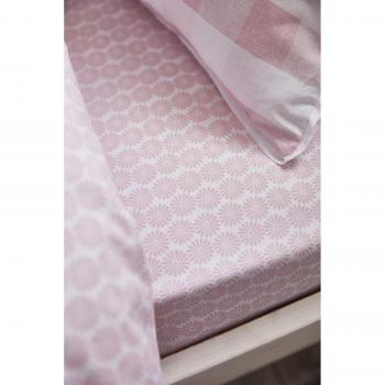 Bianca Plaid Cotton Sheet Ensemble Pink