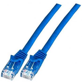 EFB Elektronik Cat.6 Patchkabel, U/UTP, 0,5m, CCA, blau