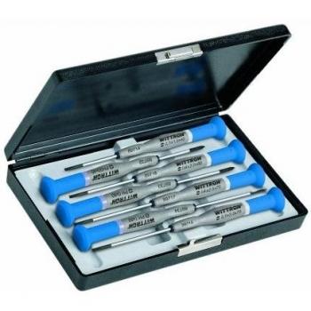 Witte-89322-Juego de 7 destornilladores de precisión WITTRON en estuche de plástico antichoque (PL/PH)