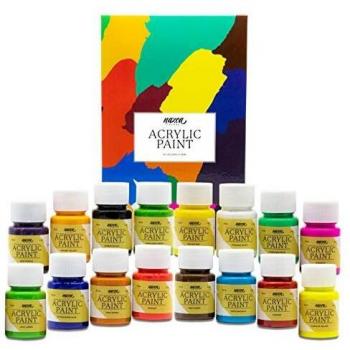 Set Artistico Nazca Colors 16x30 ml – Vernice Acrilica Versatile (Tela, Legno, Cartoncino)